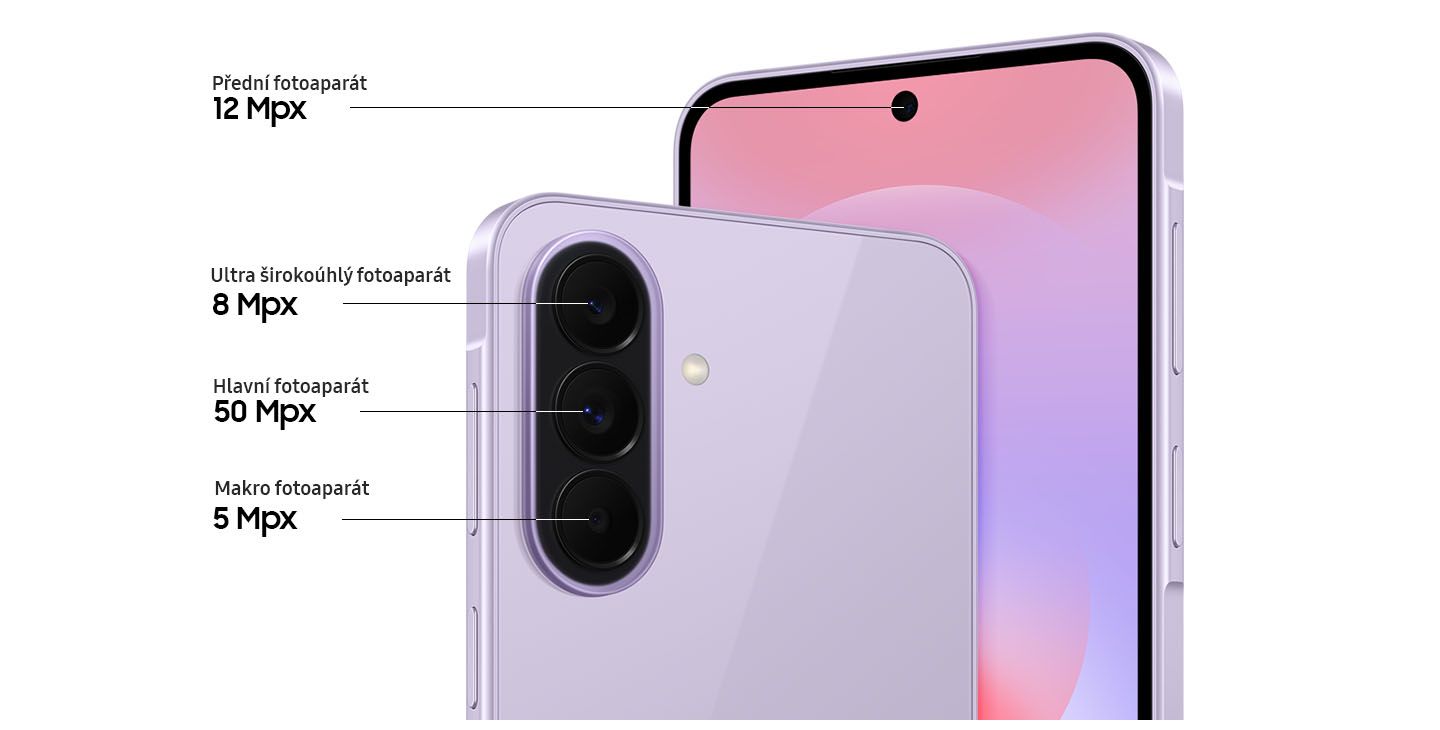 Pokročilé fotoaparáty Samsung Galaxy A37