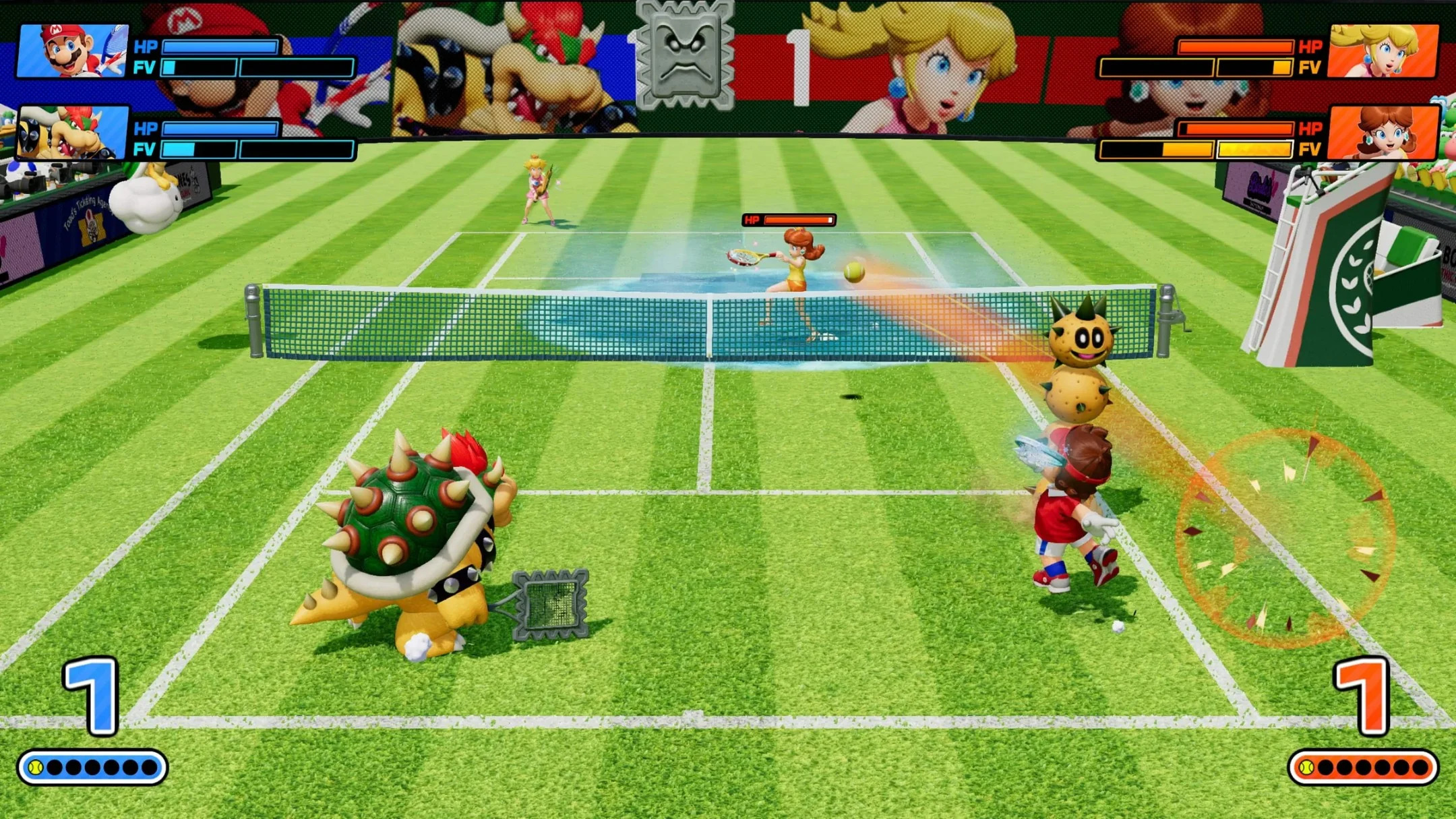Mario Tennis Fever gameplay